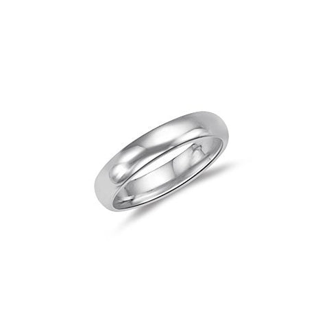 Wedding Band - 18K White Gold 5 mm Comfort-Fit Wedding Band