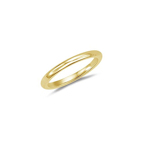 Wedding Band - 18K Yellow Gold 2.5 mm Comfort-Fit Wedding Band