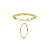 1/5 (0.18-0.25) Cts Yellow Diamond Ring in 10K Yellow Gold