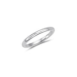 Wedding Band - 18K White Gold 2.5 mm Comfort-Fit Wedding Band