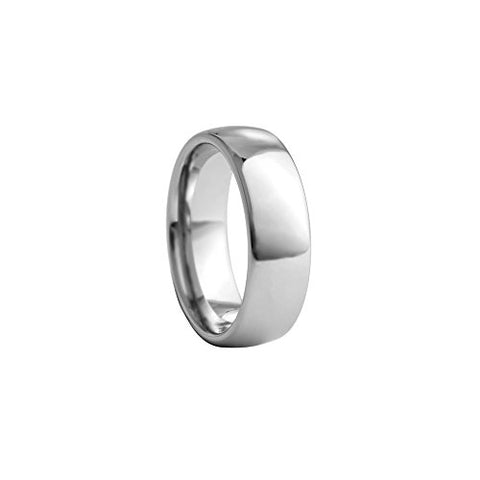 8 mm Classic Dome Tungsten Wedding Band