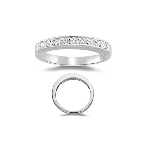 0.20-0.25 Cts SI1-SI2 clarity & I-J color Diamond Wedding & Anniversary Band in Platinum-7.0