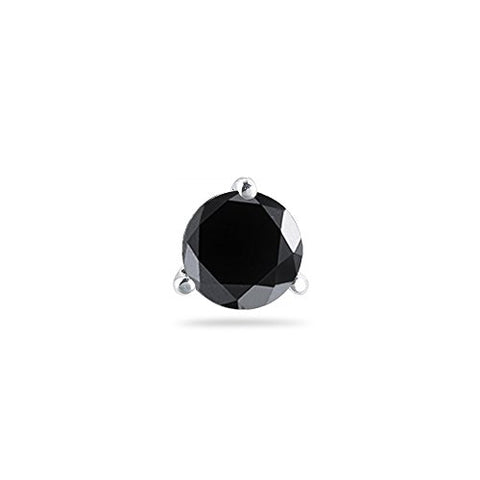 1/4 (0.21-0.27) Cts of 3.00-3.50 mm AA Round Mens Stud Earring Martini Setting in 14K White Gold