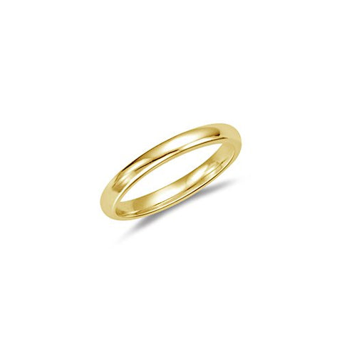 Wedding Band - 18K Yellow Gold 3 mm Comfort-Fit Wedding Band