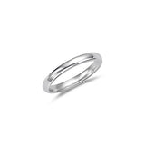 3 mm Comfort-Fit Wedding Band in Sterling Silver